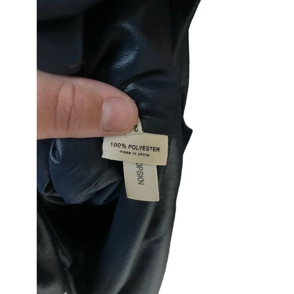 L'AGENCE Trapeze Slip Maxi Ruffle SM Metallic Blue Pockets Formal Evening‎ - Picture 8 of 8